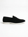 JET BLACK PENNY LOAFERS