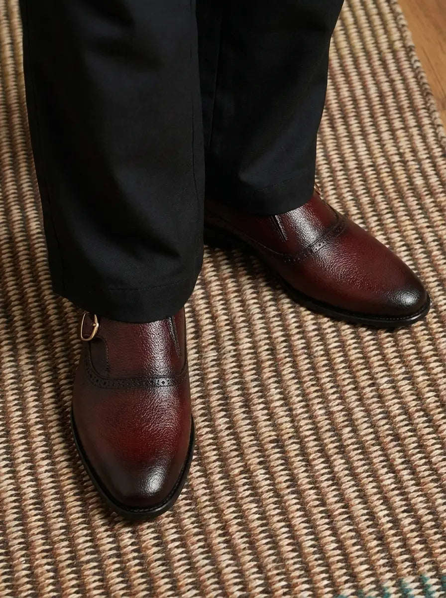 DARK GARNET MONK STRAP