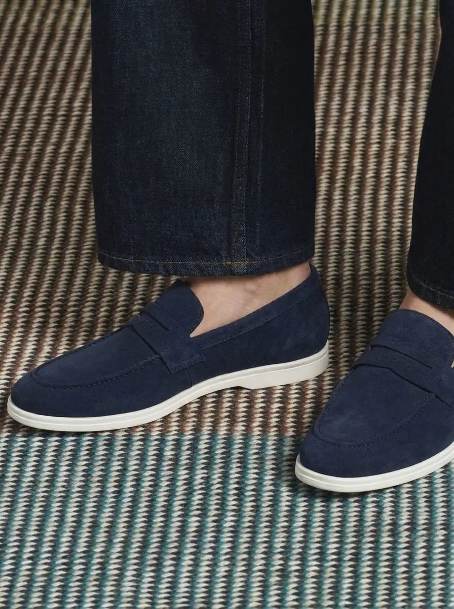 NAVY BLUE PENNY LOAFER